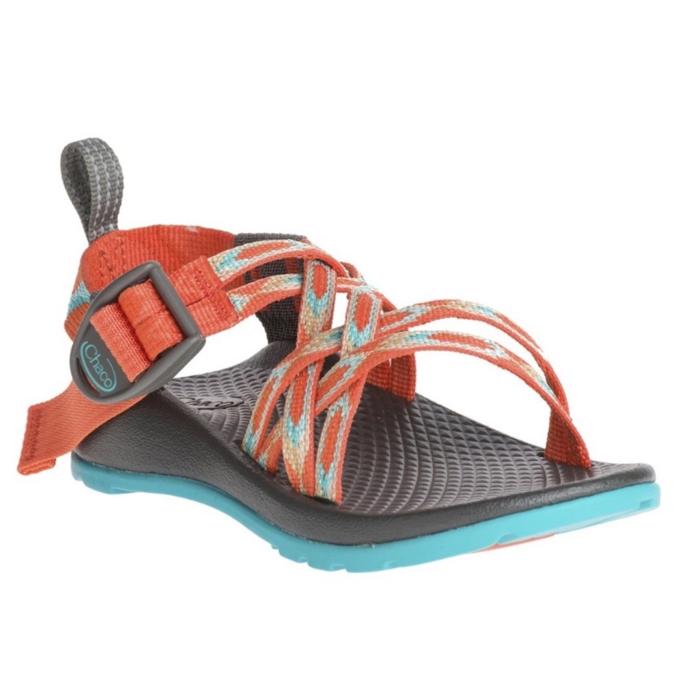Chacos Kid's Sandals - ZX/1 Ecotread Zigzag Coral